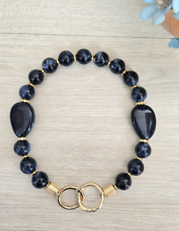 imagem Alça de Bola de Resina - Azul Marinho 