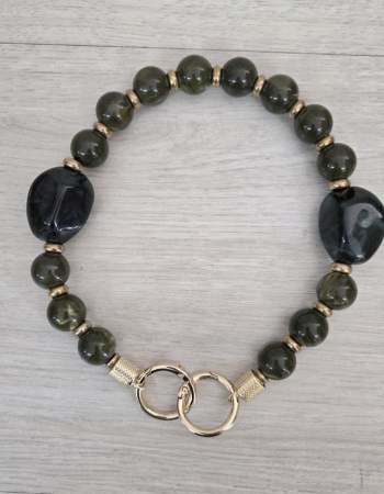 imagem Alça de Bola de Resina - Verde com Mesclado 44 cm 