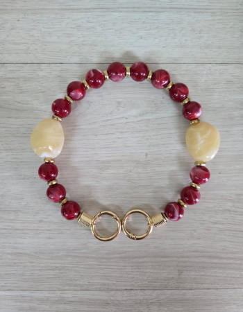 imagem Alça de bola de Resina - Vinho com amber