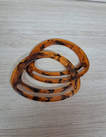 imagem ALÇA DE RESINA OVAL TARTARUGA