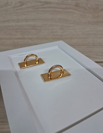 imagem PORTA ALÇA/TASSEL OVAL DOURADO PAR