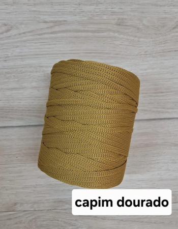 Fio de Poliéster 5mm Capim dourado imagem Fio de Poliéster 5mm Capim dourado
