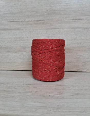 imagem Fio de Poliéster 5mm Vermelho com lurex