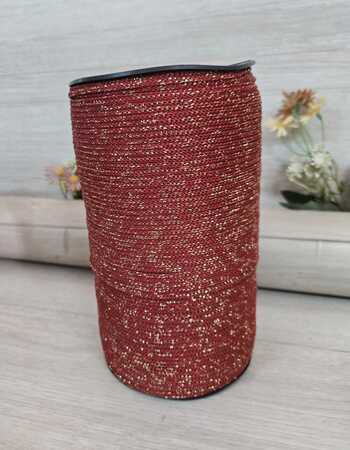 imagem Fio de Poliéster 4mm terracota com lurx